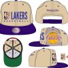 Mitchell & Ness Hats OSFM / Sand Los Angeles Lakers Mitchell & Ness Men's Big Face Logo HWC Snapback Hat